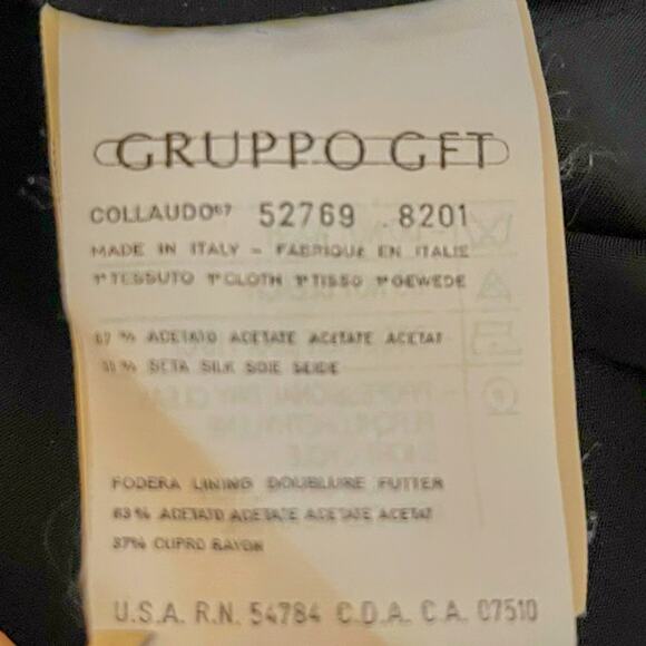 VTG 90s Giorgio Armani Le Collezioni Women’s Wrap Blouse Italy Silk Blend US 6 - Picture 6 of 6